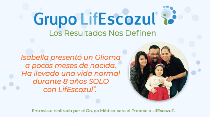 Resultados obtenidos en el Protocolo LifEscozul<sup>®</sup> en la paciente Isabella Lopez