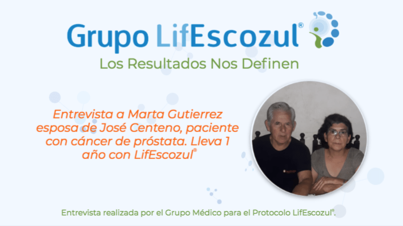 Resultados obtenido en el Protocolo LifEscozul<sup>®</sup> en el paciente José Centeno