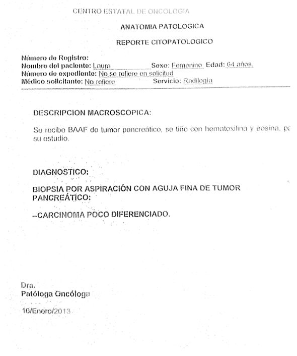 LifEscozul® - Laura 18 - Cáncer de Páncreas