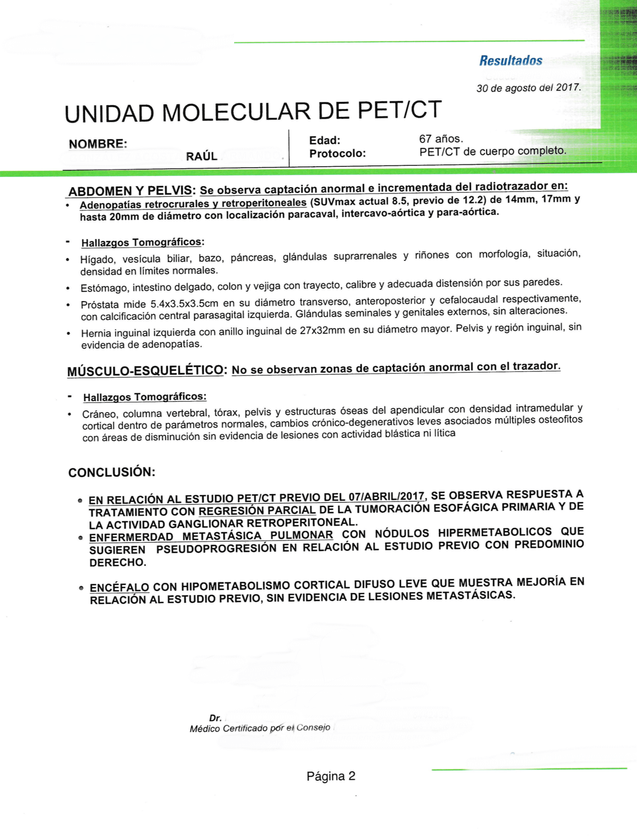 LifEscozul&reg; - Raúl 4 - Cáncer Gástrico Intestinal