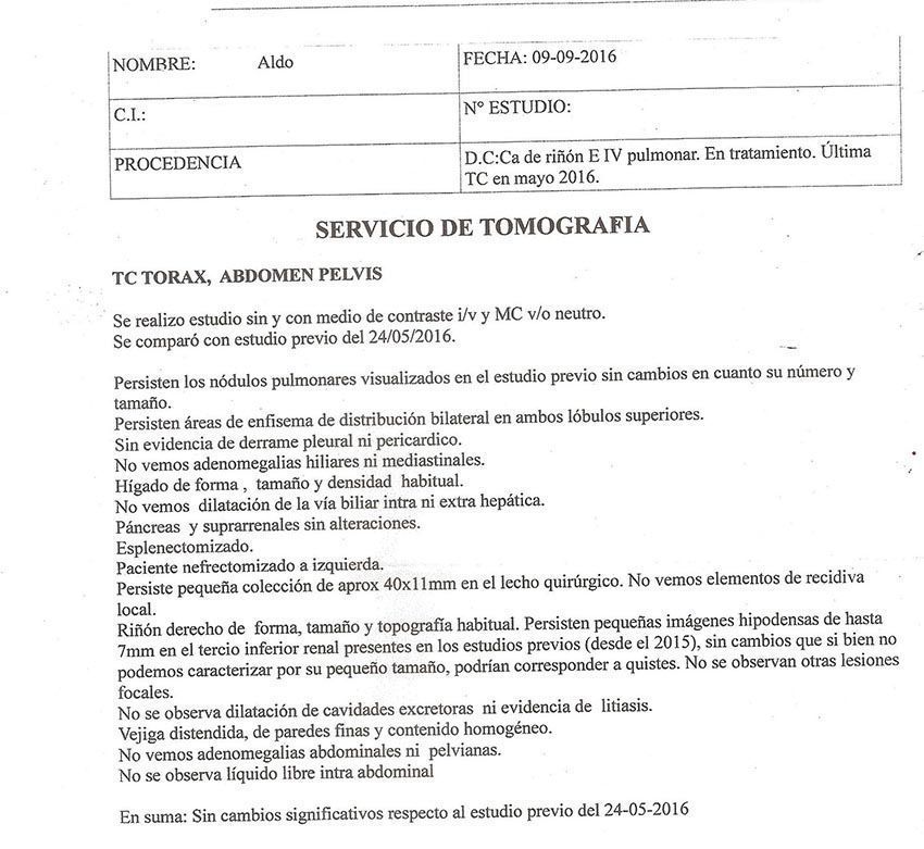 LifEscozul® - Aldo 12 - Cáncer de Riñon