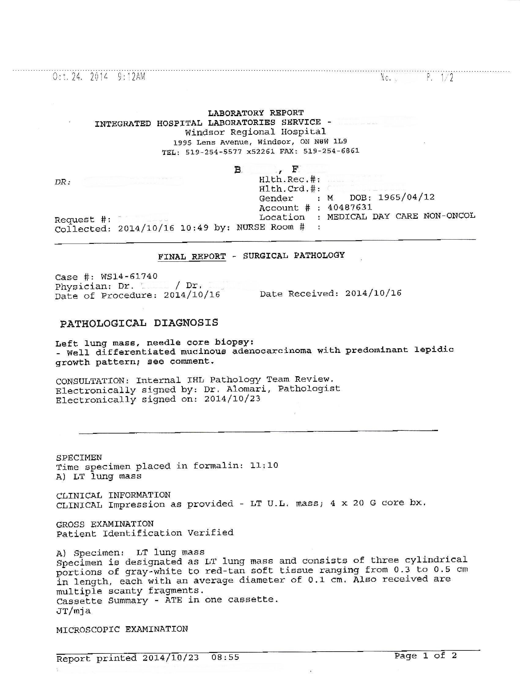 LifEscozul® - B.F. 2 - Cáncer de Pulmon