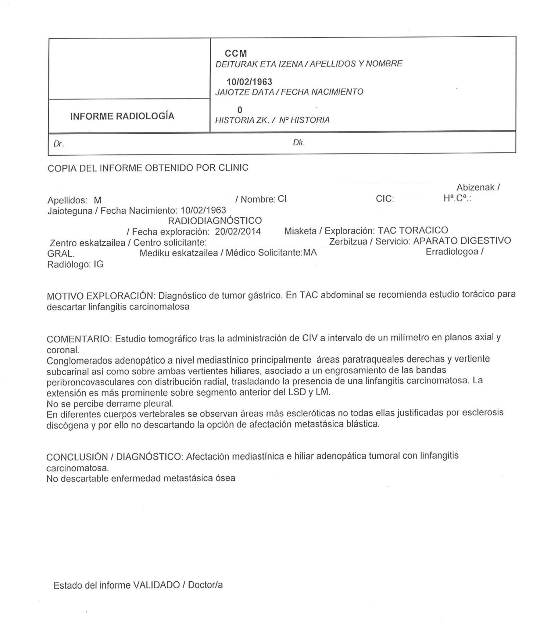 LifEscozul&reg; - Carlos 2 - Cáncer Gástrico Intestinal