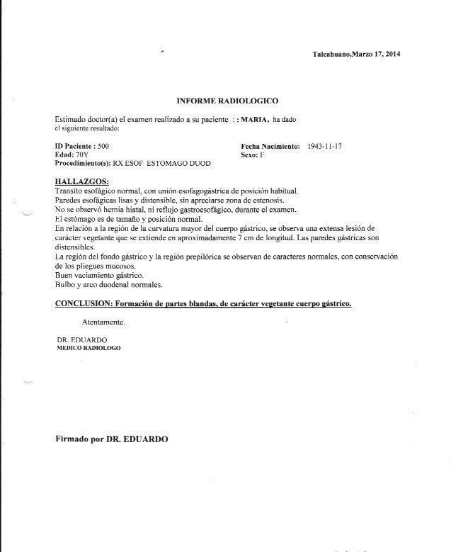 LifEscozul&reg; - María 3 - Cáncer Gástrico Intestinal