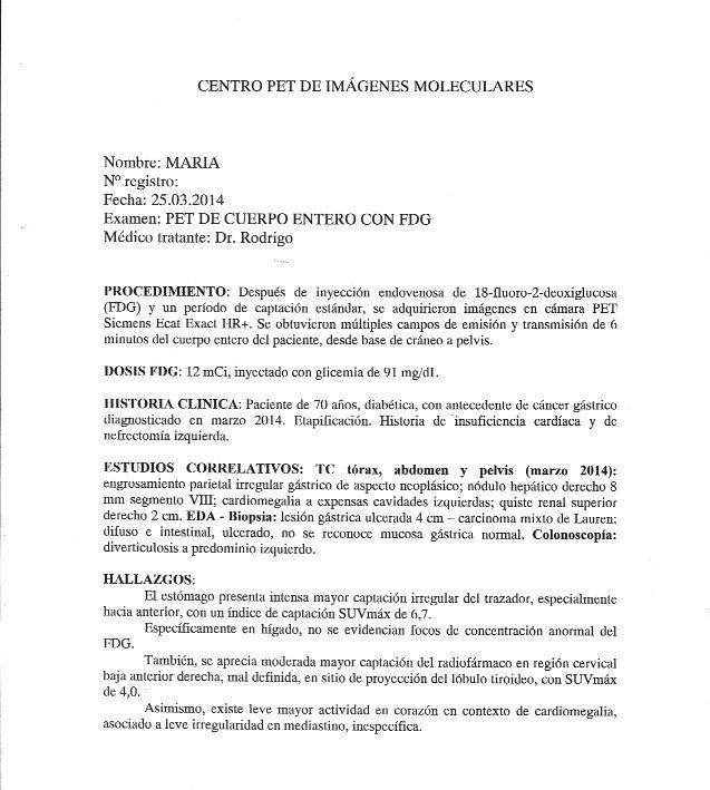 LifEscozul&reg; - María 5 - Cáncer Gástrico Intestinal