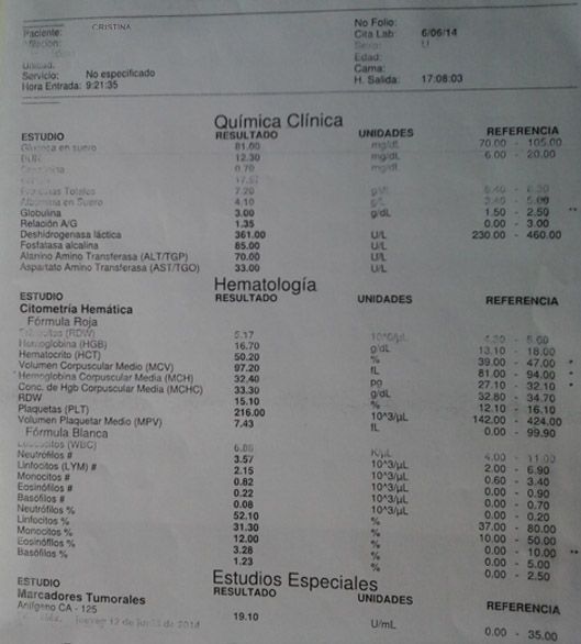 LifEscozul® - Cristina 2 - Cáncer de Ovarios