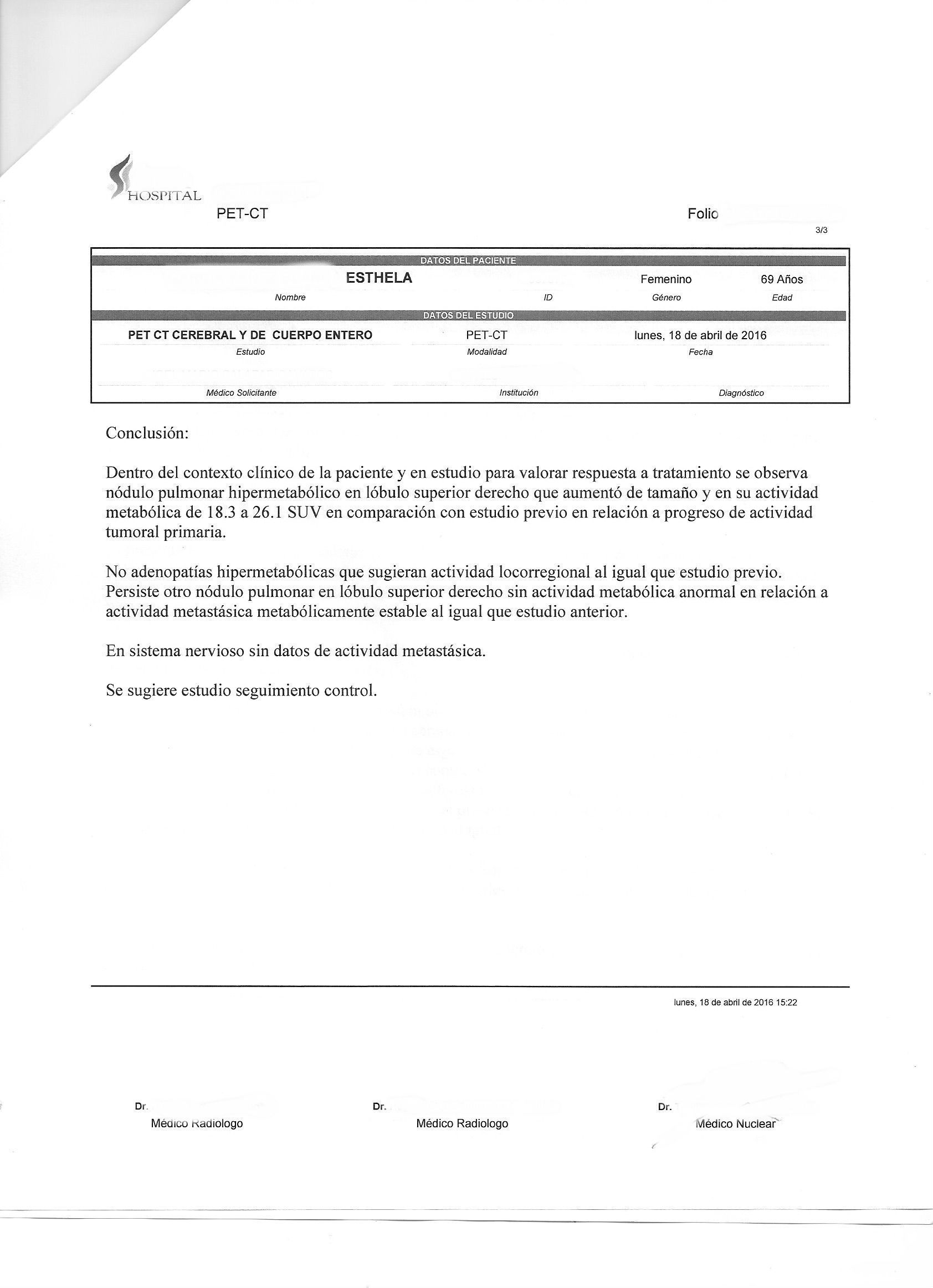LifEscozul® - Esthela 5 - Cáncer de Pulmon