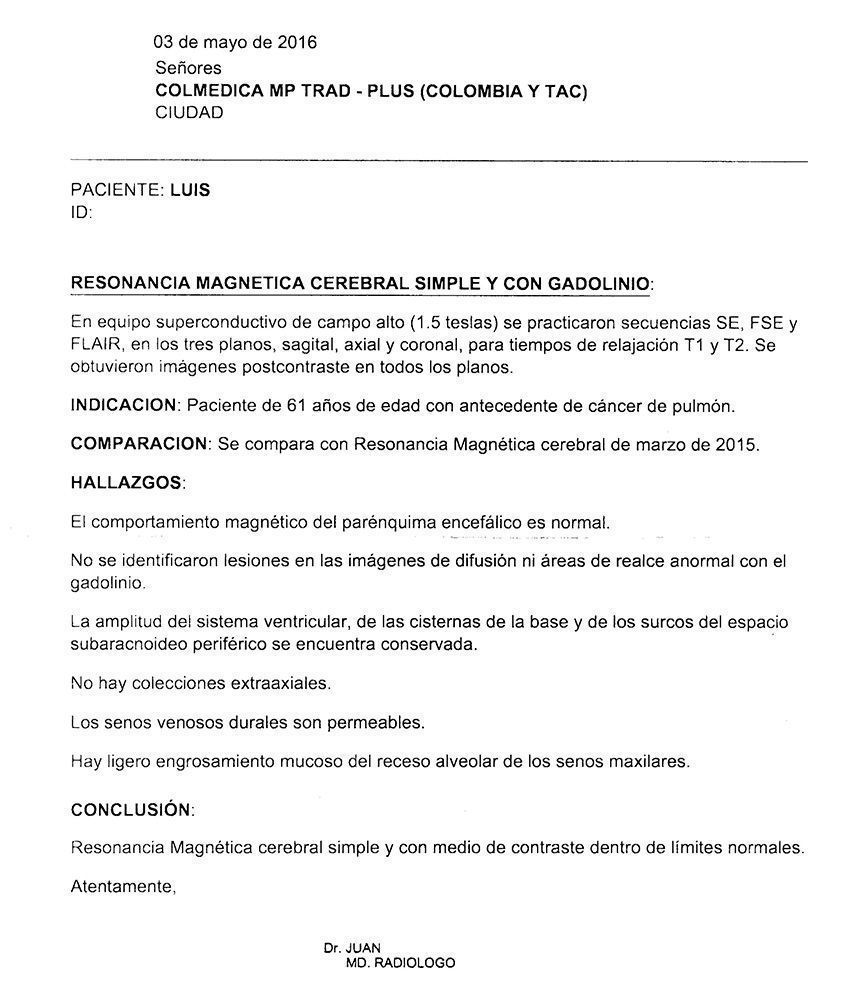 LifEscozul® - Luis 11 - Cáncer de Pulmon