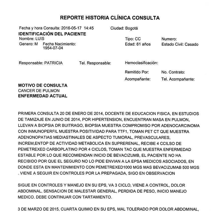 LifEscozul® - Luis 12 - Cáncer de Pulmon
