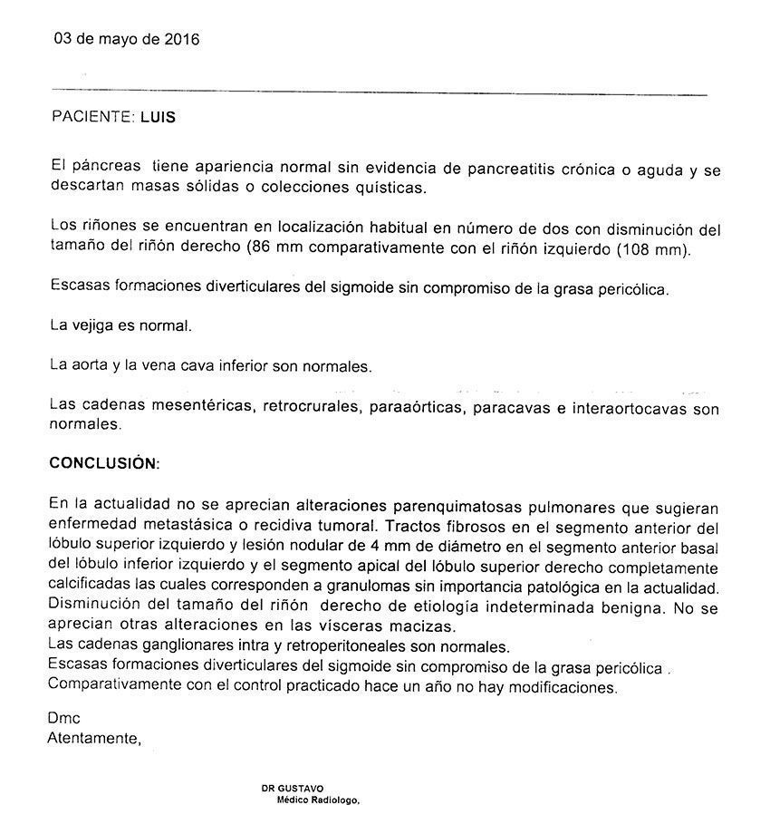 LifEscozul® - Luis 20 - Cáncer de Pulmon