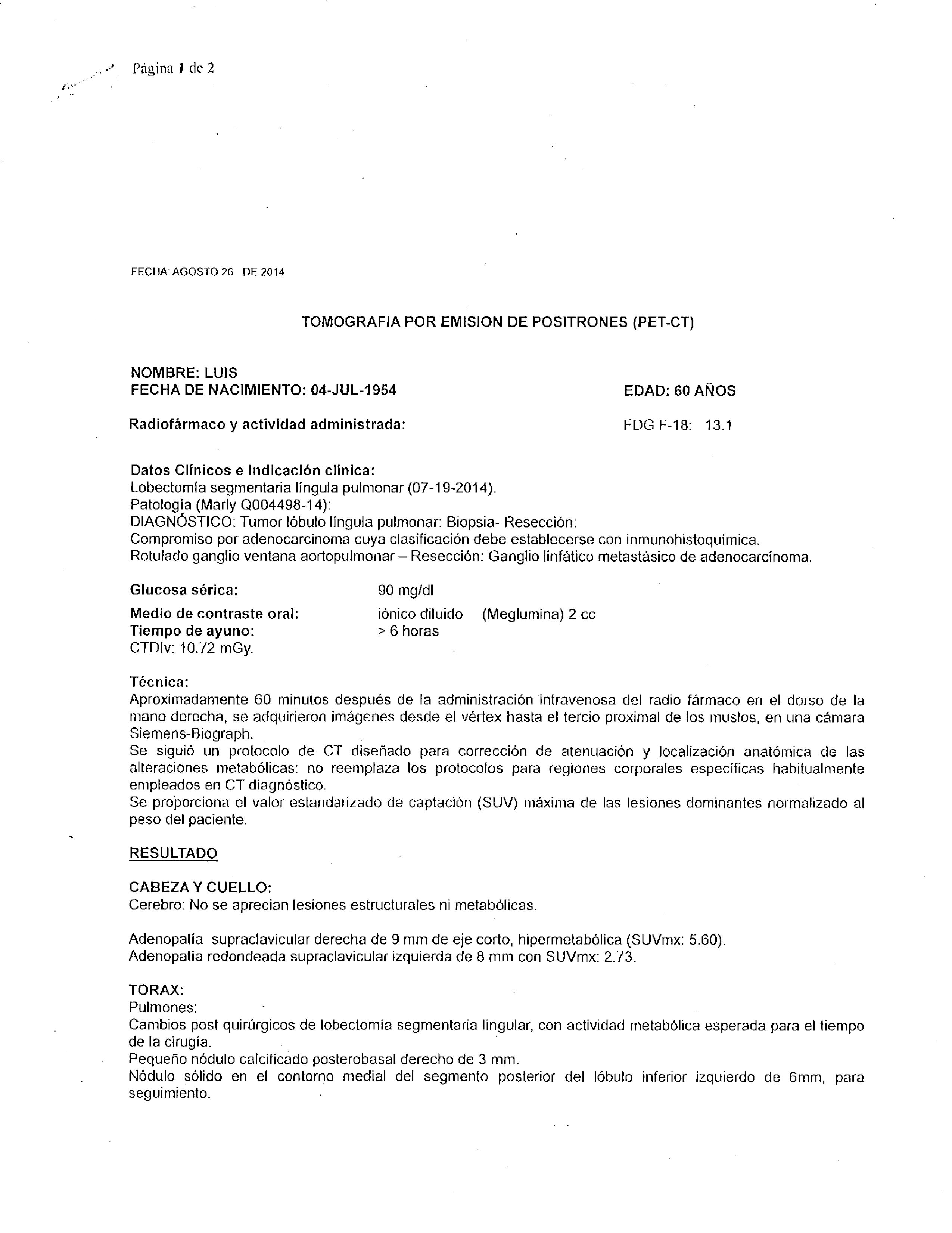 LifEscozul® - Luis 4 - Cáncer de Pulmon