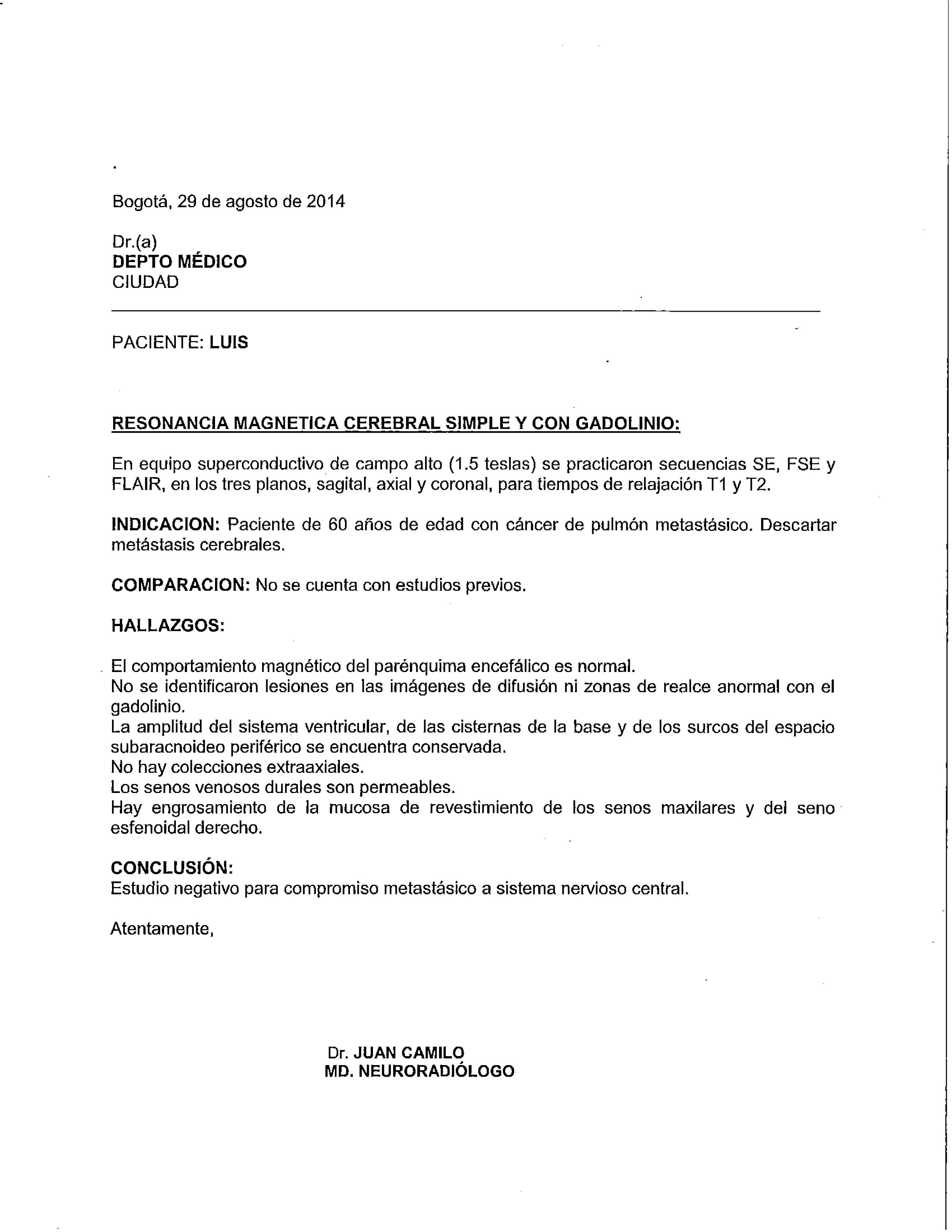LifEscozul® - Luis 6 - Cáncer de Pulmon