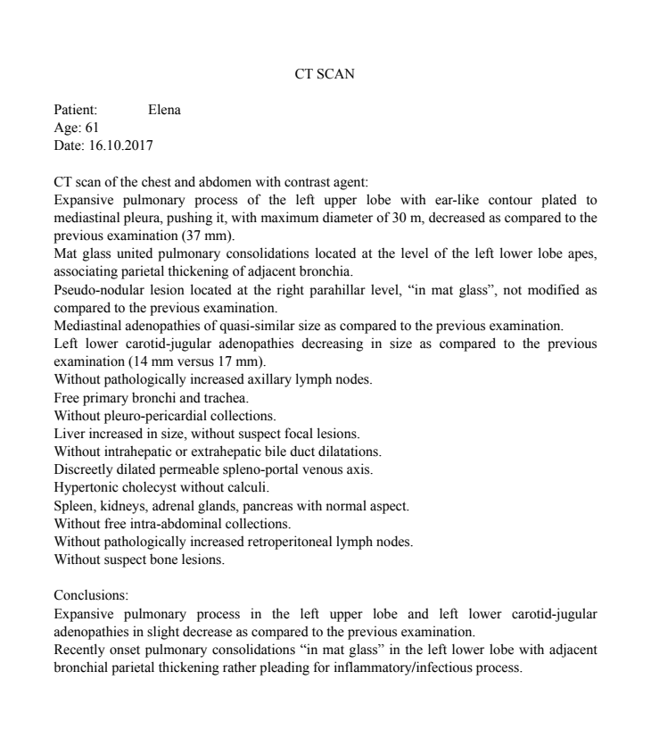 LifEscozul® - Elena 4 - Cáncer de Pulmon