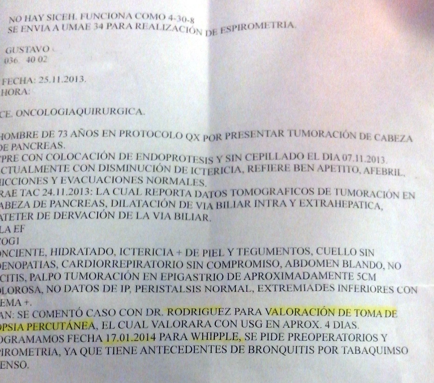 LifEscozul® - Gustavo 2 - Cáncer de Páncreas