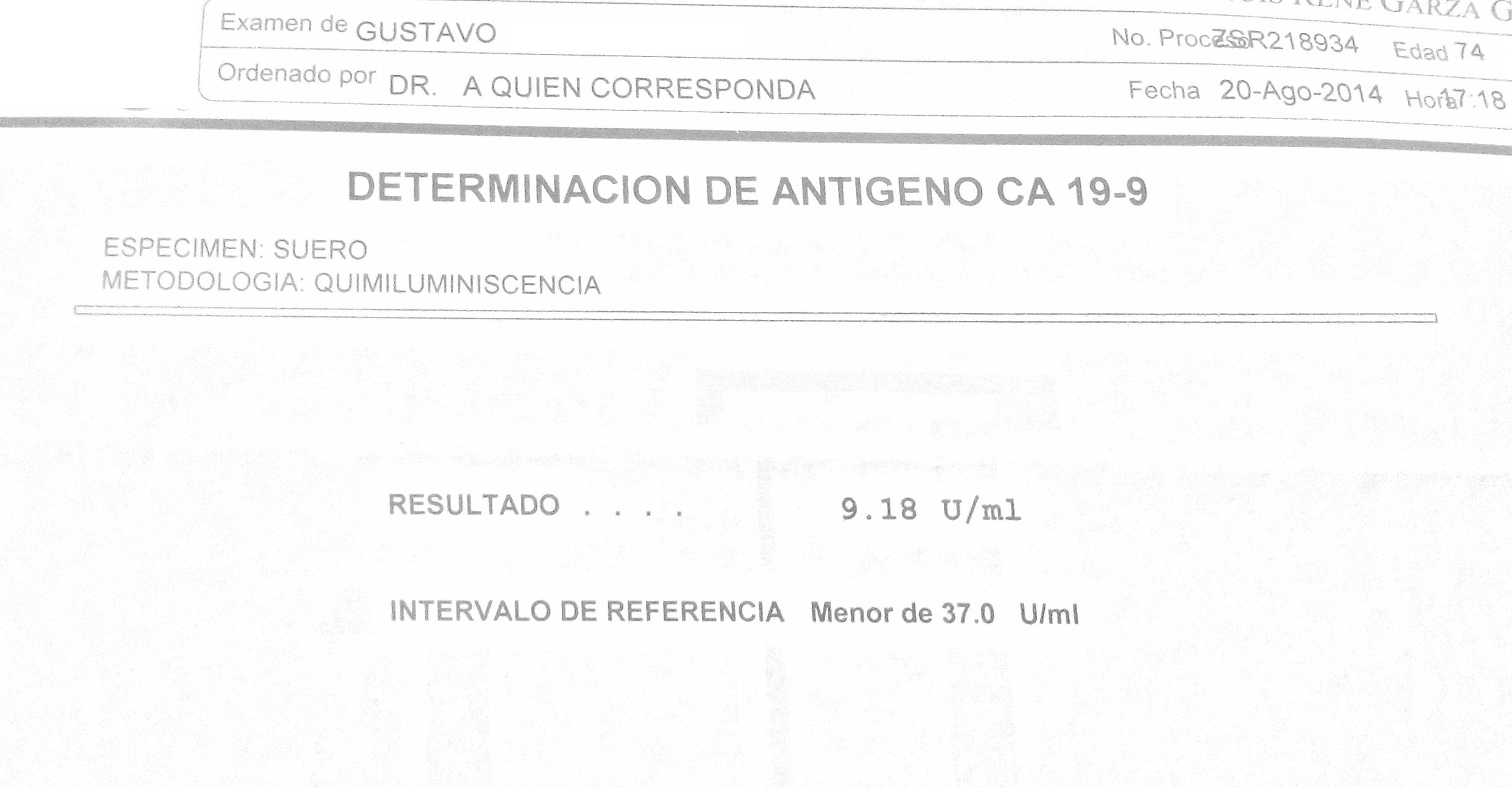 LifEscozul® - Gustavo 4 - Cáncer de Páncreas