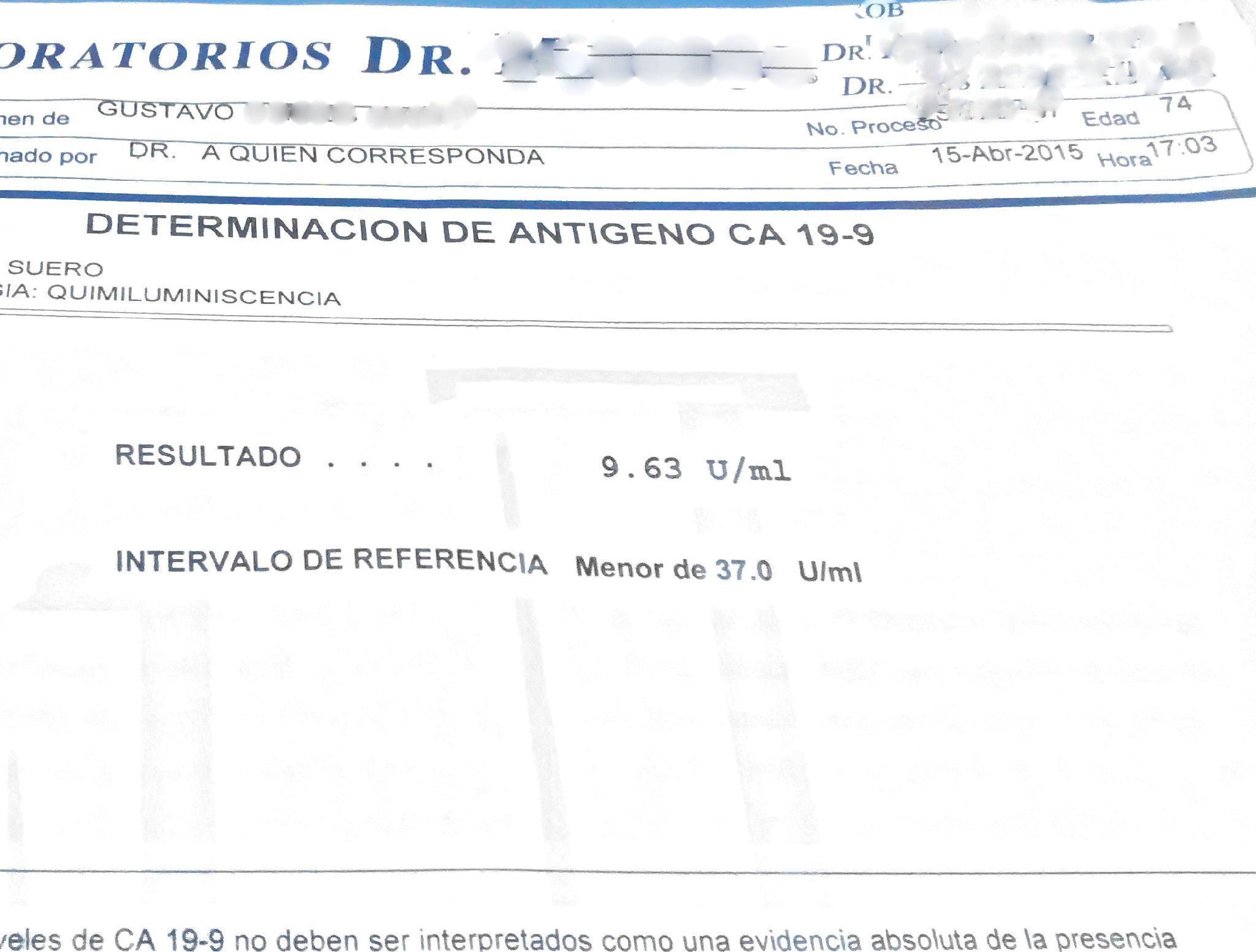 LifEscozul® - Gustavo 7 - Cáncer de Páncreas