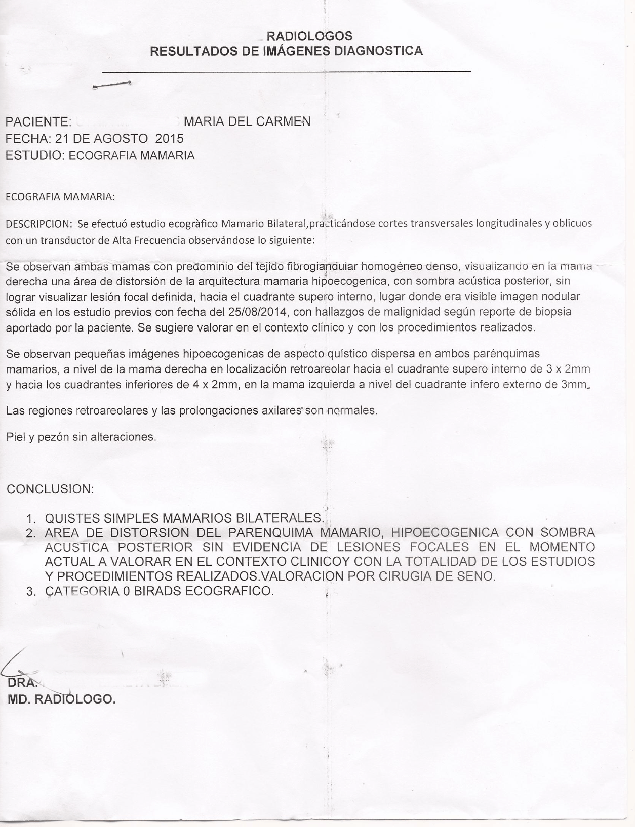 LifEscozul&reg; - María del Carmen 1 - Cáncer de Mámas