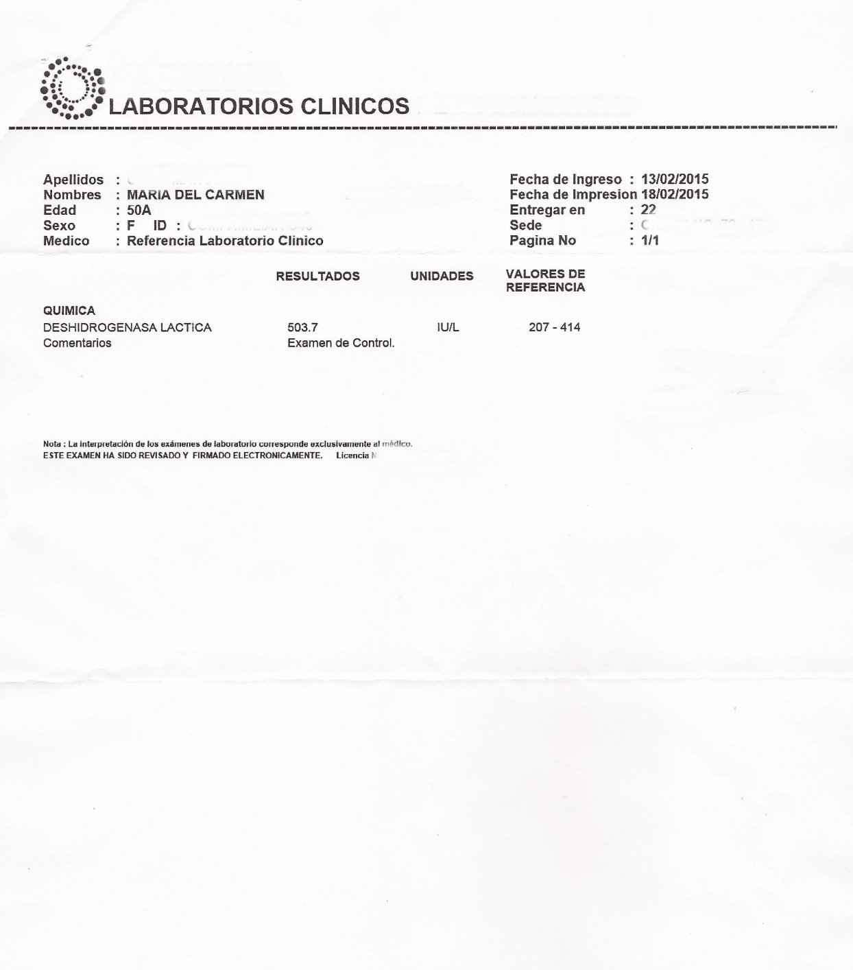 LifEscozul&reg; - María del Carmen 2 - Cáncer de Mámas