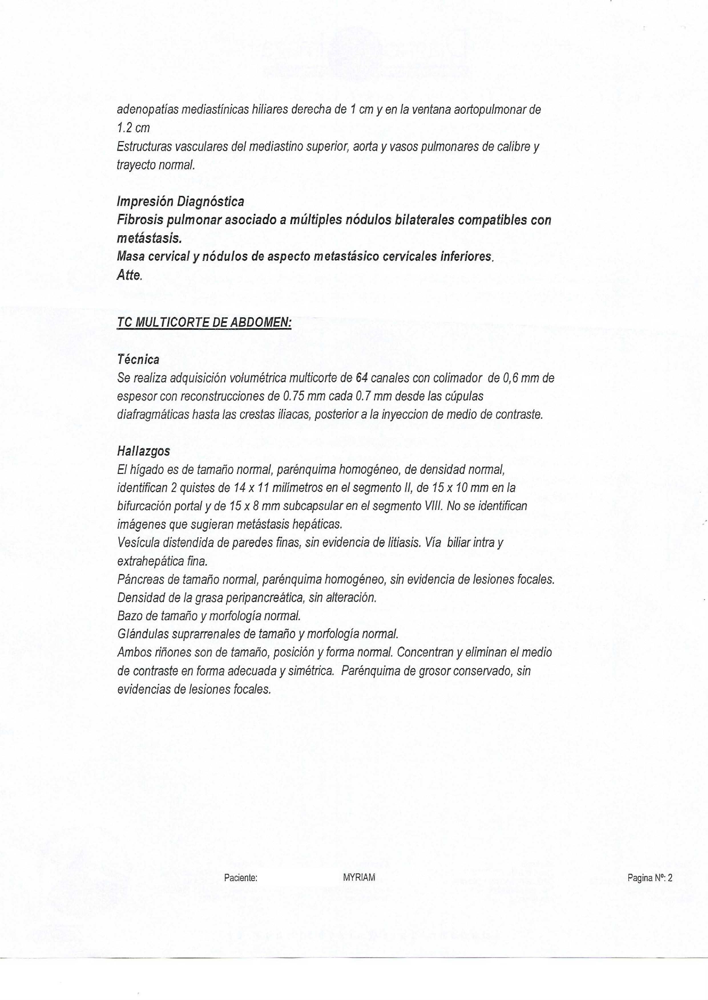 LifEscozul® - Miriam 12 - Cáncer de Pulmon