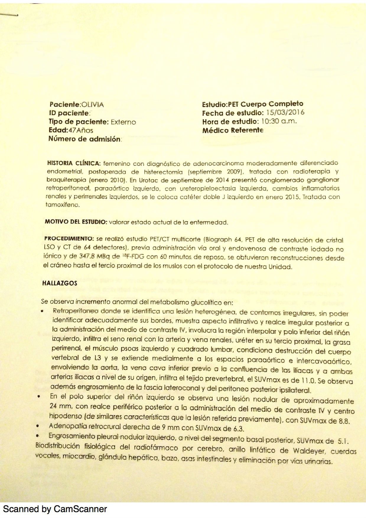 LifEscozul® - Olivia 3 - Cáncer de Útero y Cervix