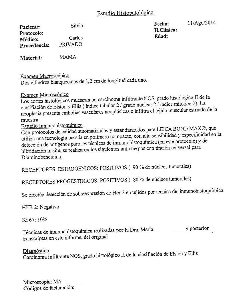 LifEscozul&reg; - Silvia 9 - Cáncer de Mámas