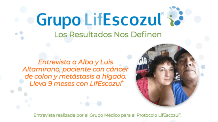 Resultados obtenido en el Protocolo LifEscozul<sup>®</sup> en el paciente Luis Altamirano