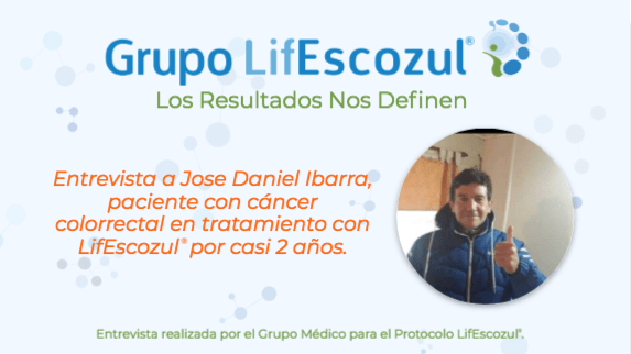 Resultados obtenido en el Protocolo LifEscozul<sup>®</sup> en el paciente Jose Daniel Ibarra.