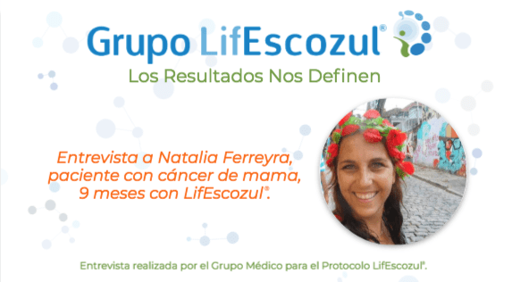 Resultados obtenido en el Protocolo LifEscozul<sup>®</sup> en la paciente Natalia Ferreyra